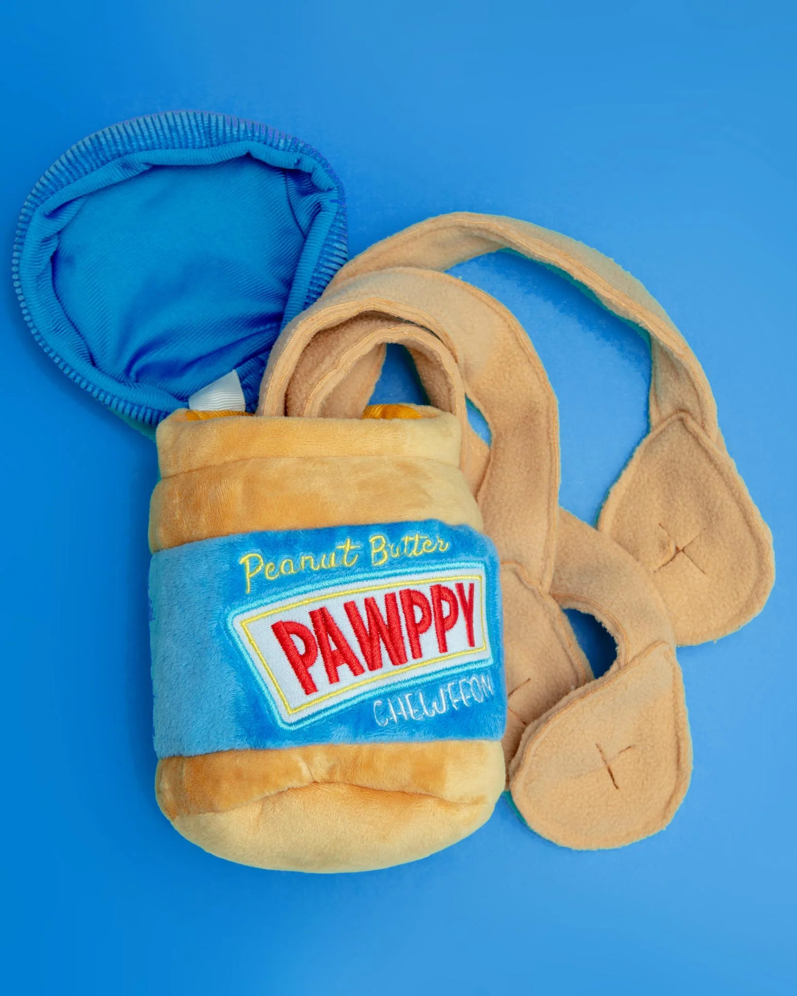 Pawppy Peanut Butter Jar Dog Treat Toy