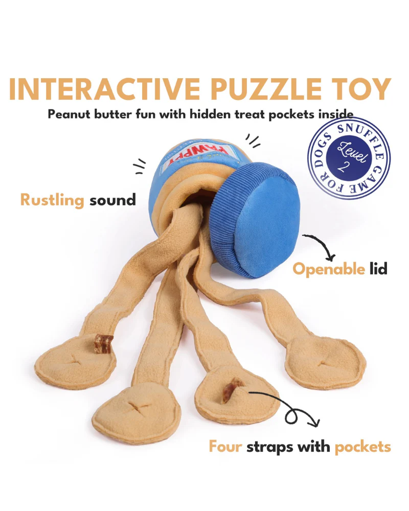 Pawppy Peanut Butter Jar Dog Treat Toy - Image 6