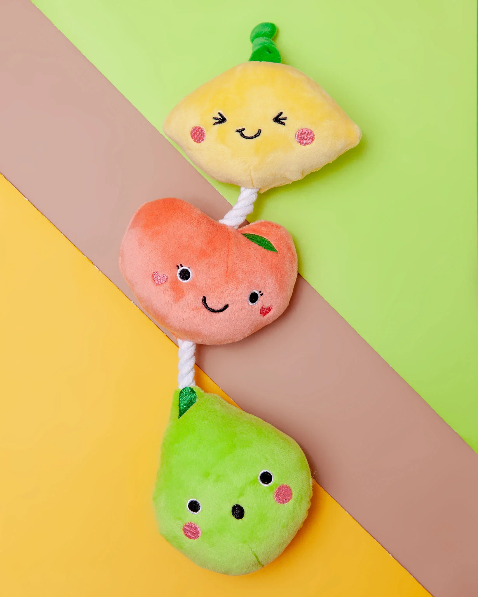 Fruit-on-a-Rope Dog Toy