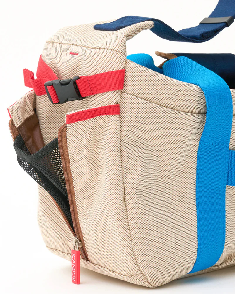 Peek-a-Boo Dog Sling Bag in Cream - Image 5