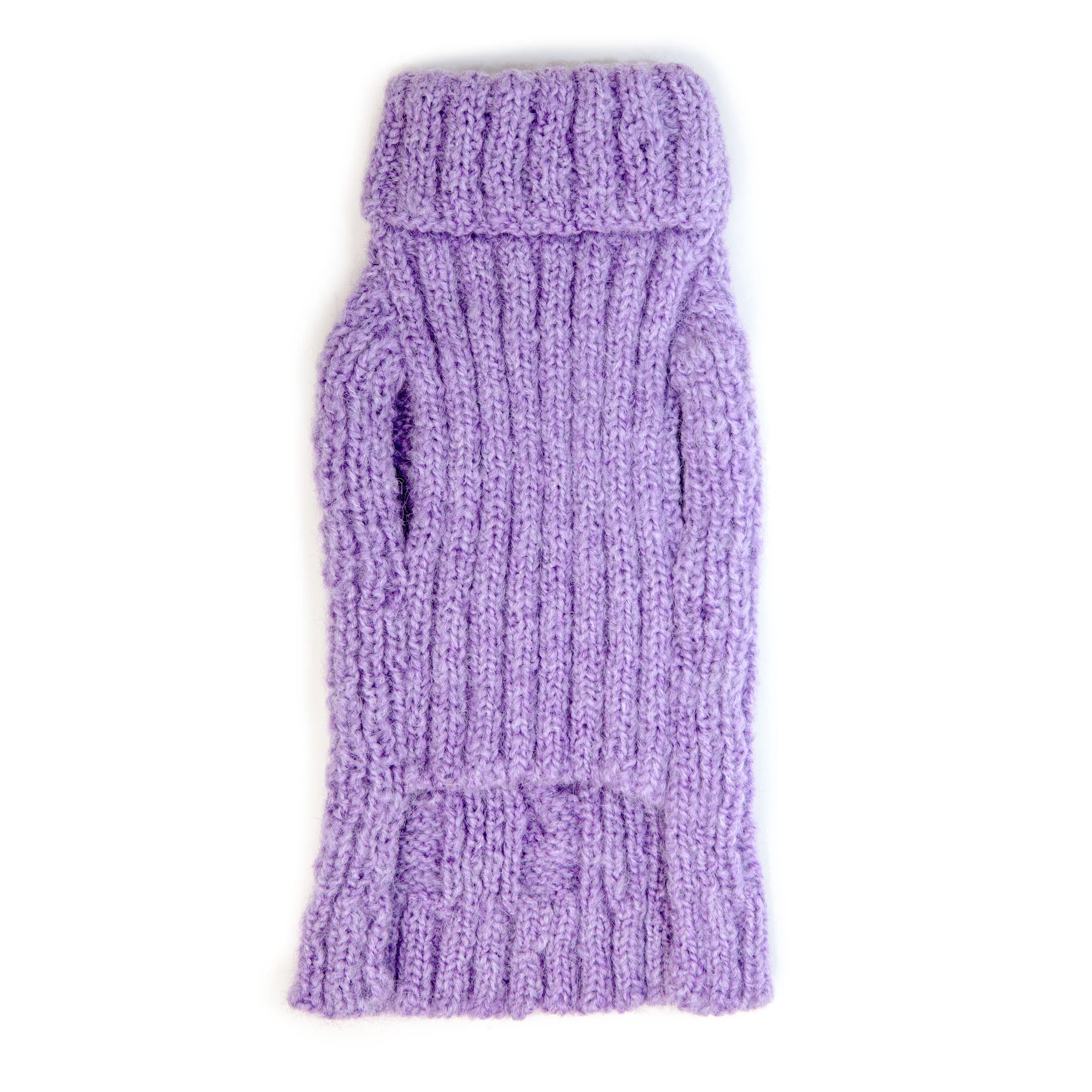 PERUVIAN KNITS | Cable Knit Sweater in Lavender - Image 4