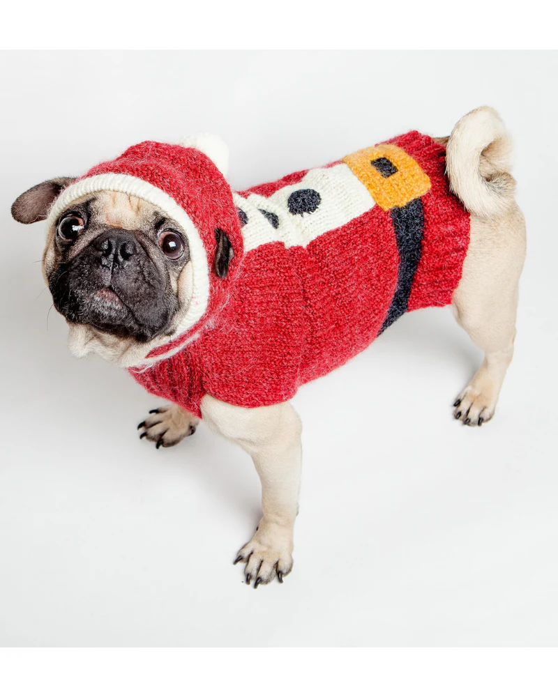 Santa Paws Hand Knit Dog Sweater (FINAL SALE) - Image 4