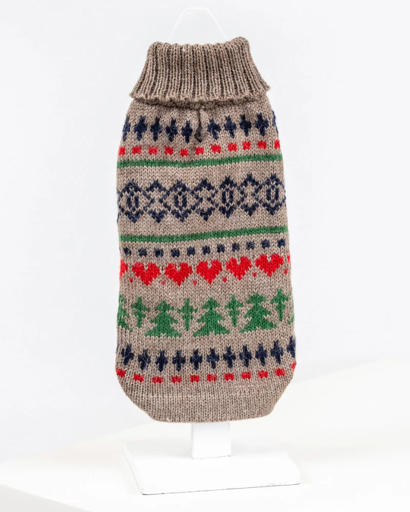Pine Tree Alpaca Dog Sweater (FINAL SALE) - Image 3