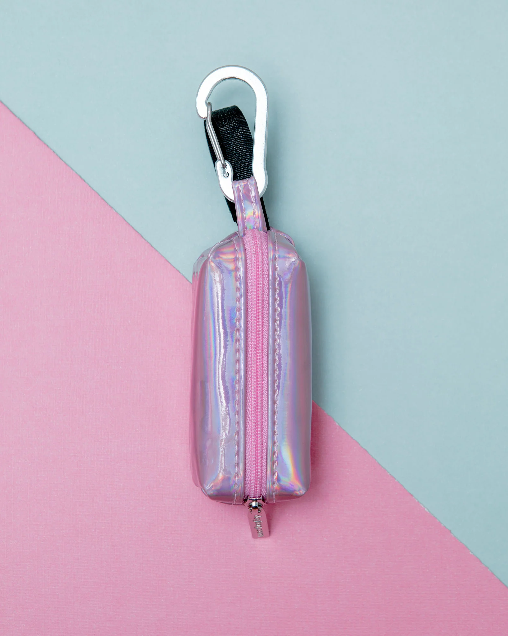Pink Holographic Dog Waste Bag Dispenser - Image 2