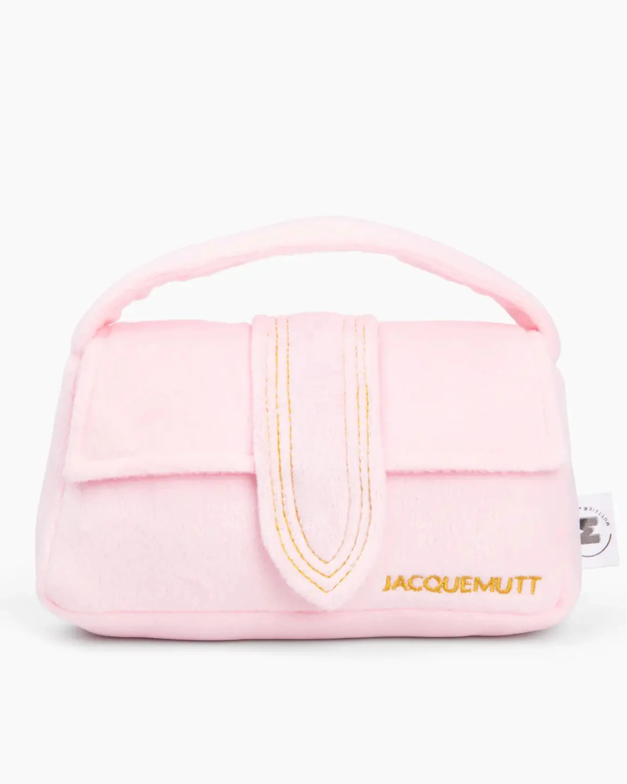 Pink Jacquemutt Handbag Squeaky Plush Dog Toy - Image 2