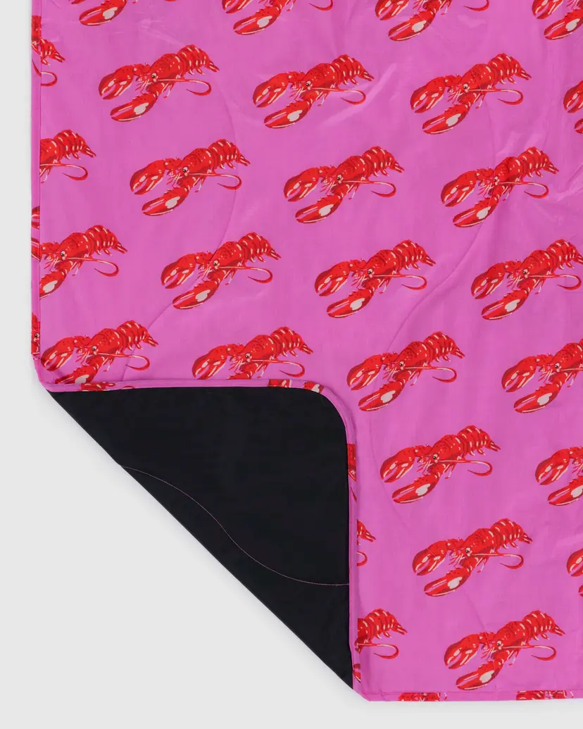 Pink Lobster Puffy Picnic Blanket (FINAL SALE) - Image 3