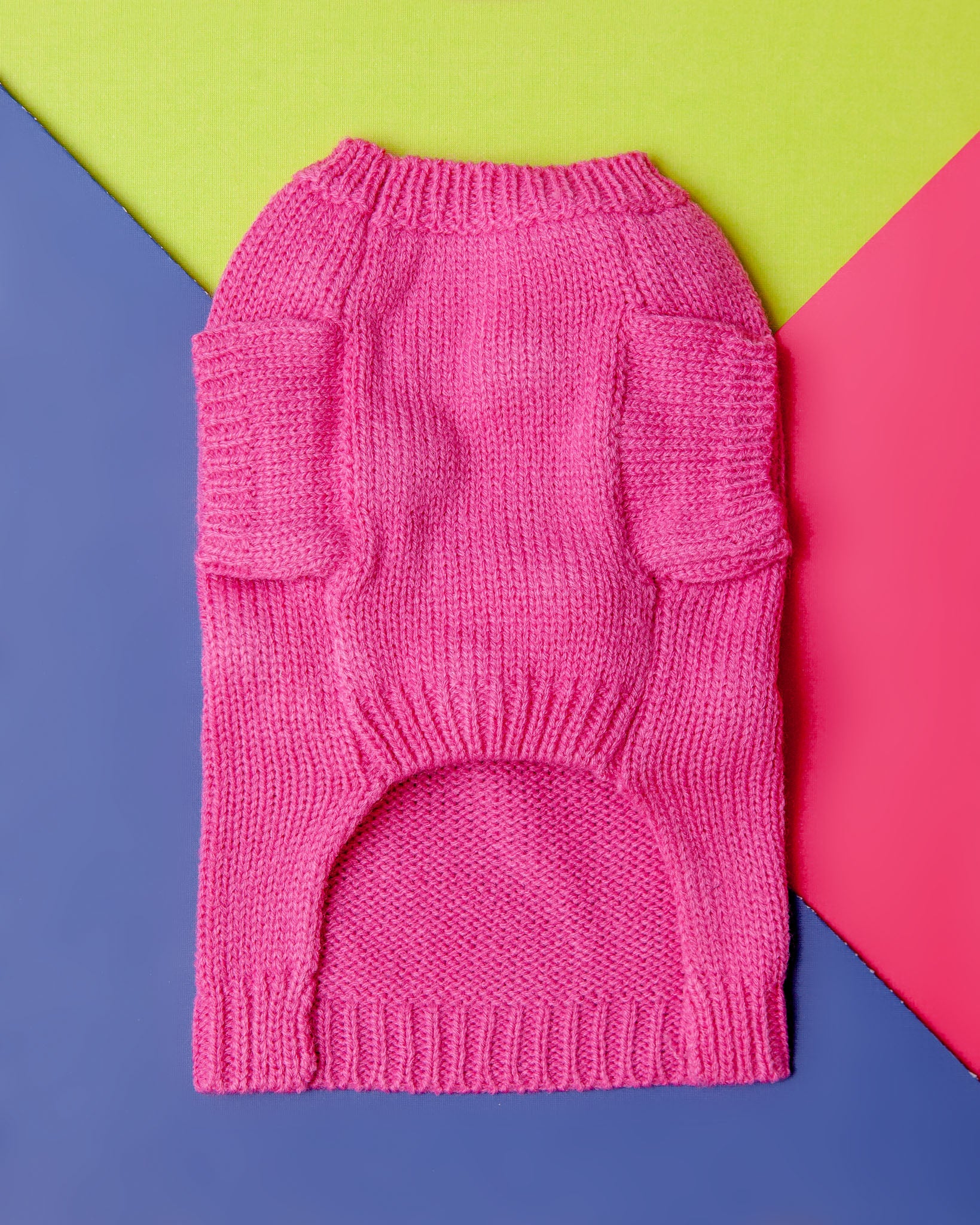 Pink Pom Pom Small Dog Sweater (FINAL SALE) - Image 2