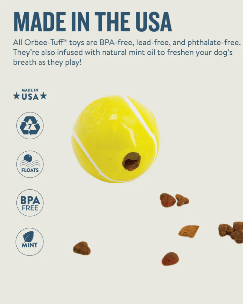 Tennis Ball Treat-Dispensing Dog Toy (Made in the USA) - Image 5