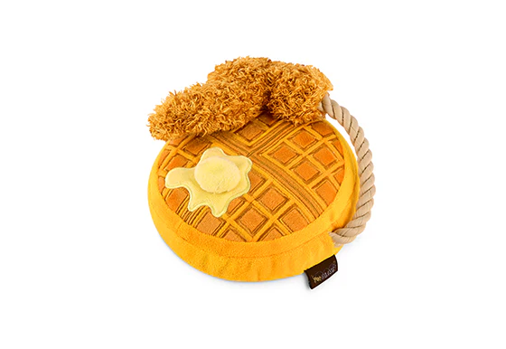 Chicken & Waffles Brunch Squeaky Plush Dog Toy - Image 5