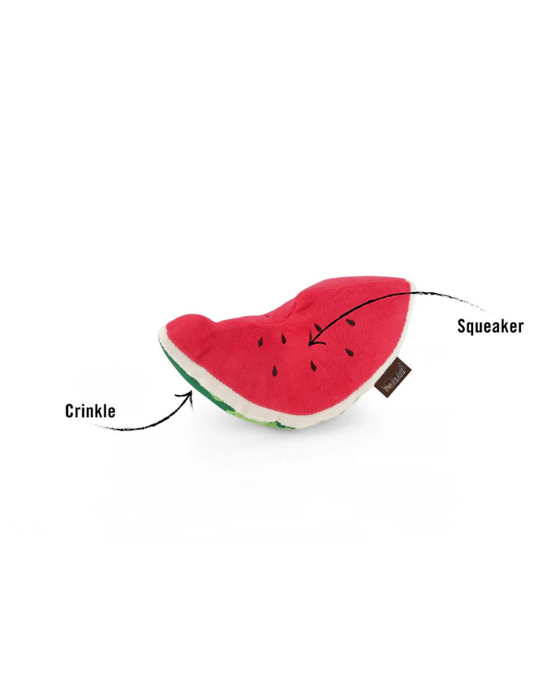 Wagging Watermelon Plush Dog Toy - Image 3