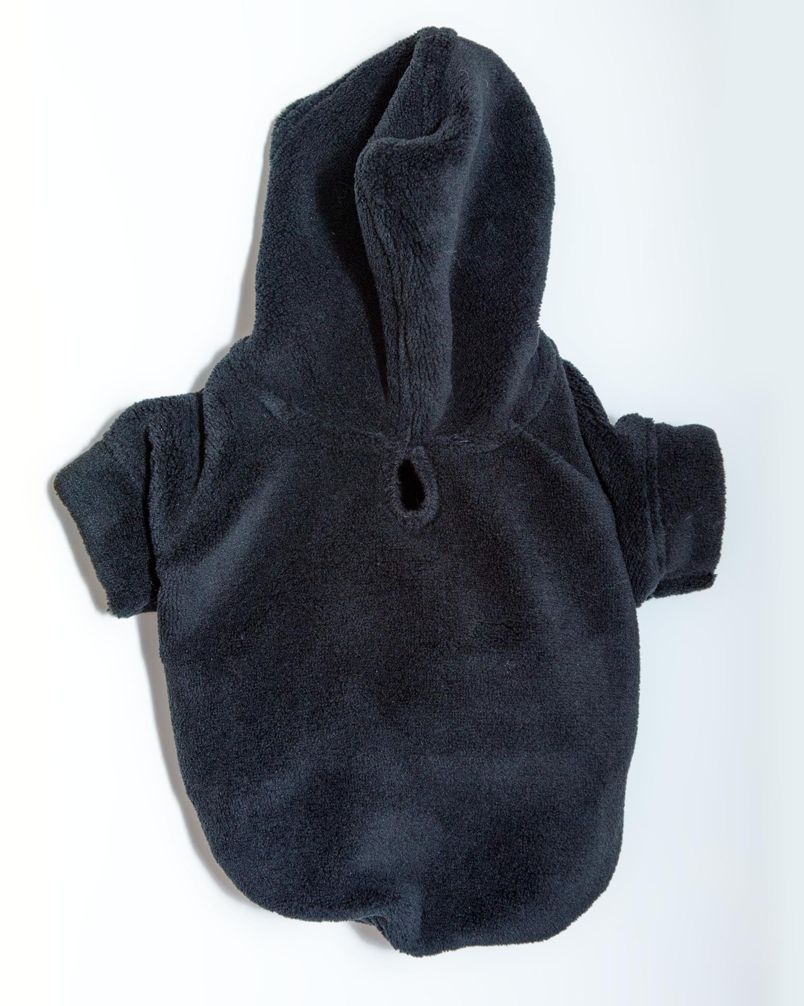 Plush Dog Hoodie in Black (Made in the USA) - Image 2
