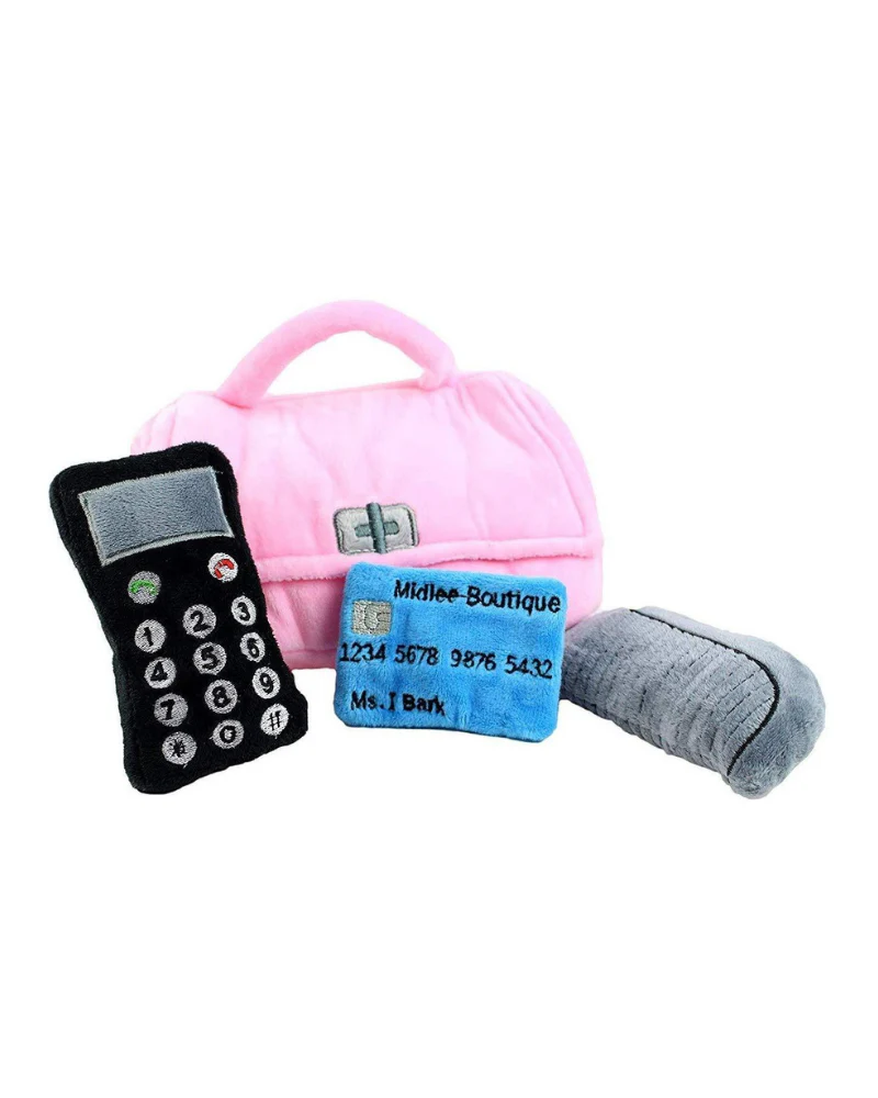 Posh Purse Interactive Plush Dog Toy - Image 4