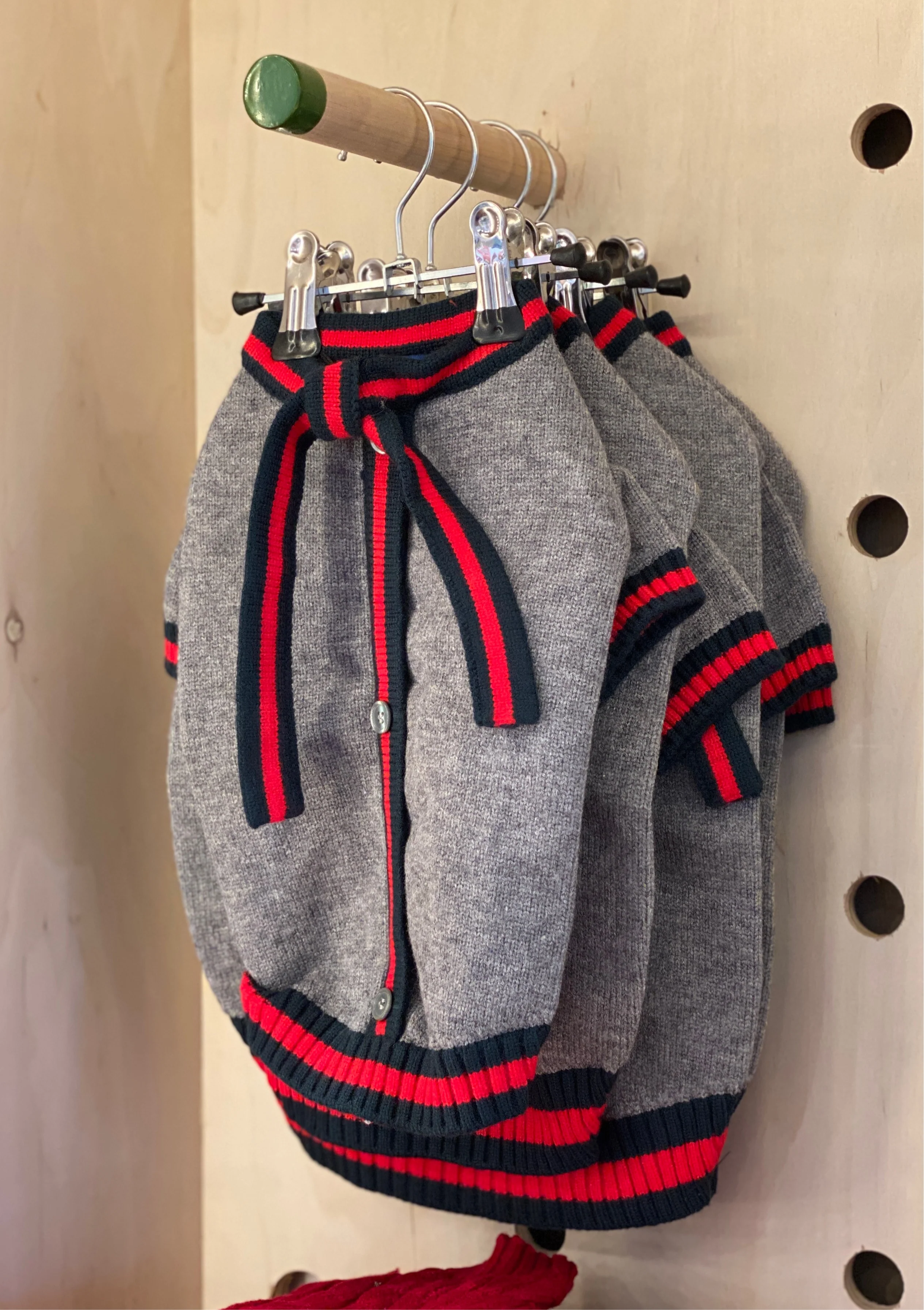 Luxe Stripe Tie Dog Sweater << FINAL SALE >>
