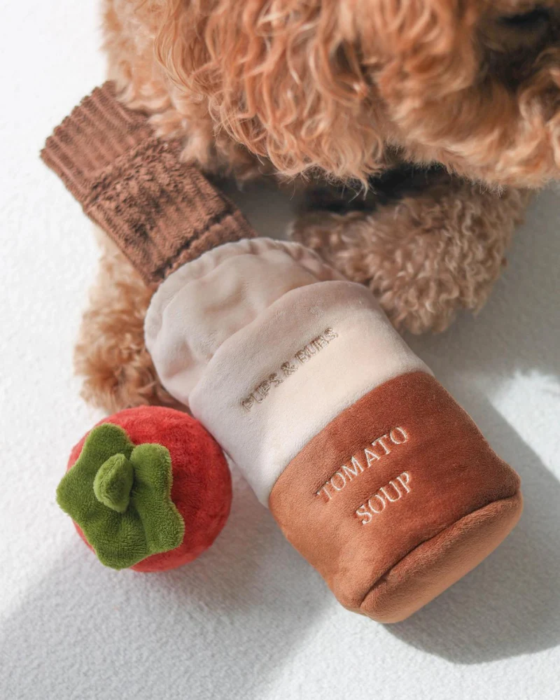 Tomato Soup Nosework Dog Toy