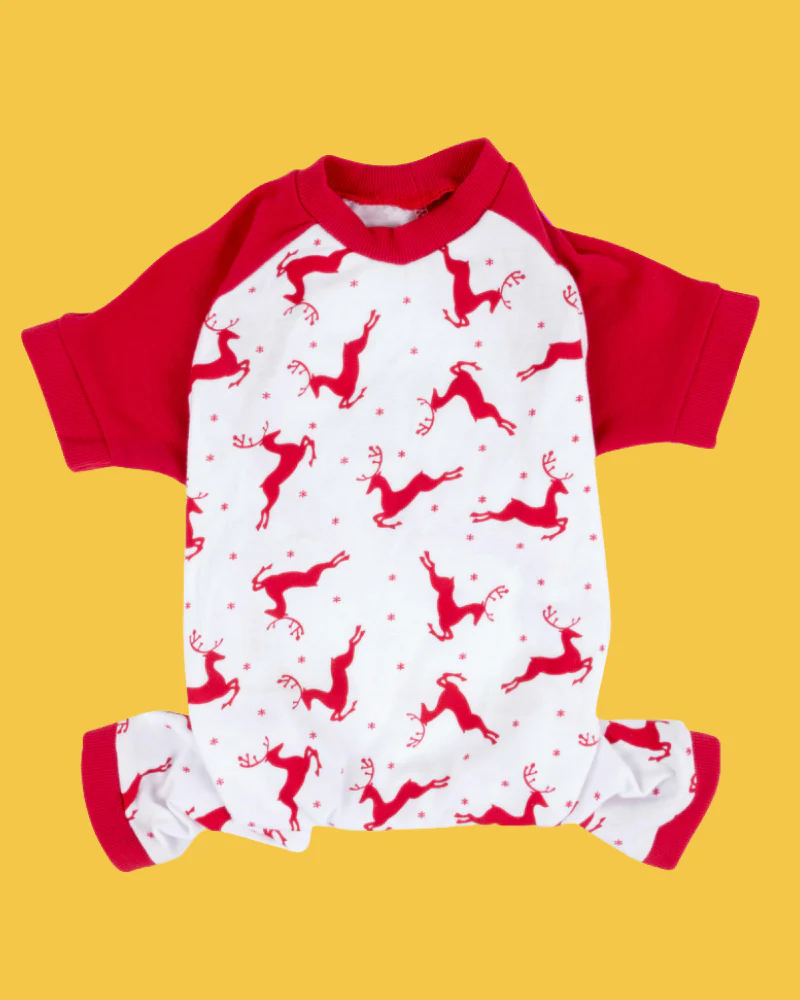 Prancing Reindeers Howliday Pet Pajamas (FINAL SALE) - Image 2