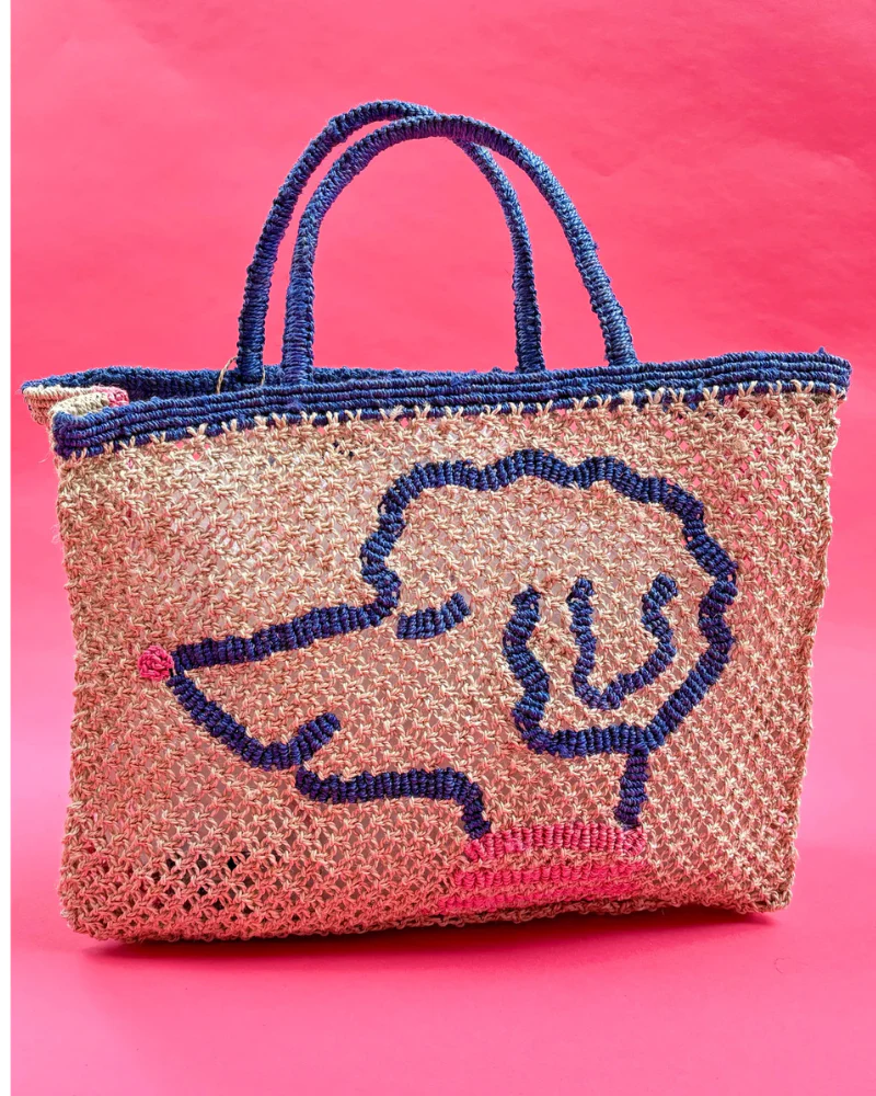 Pretty in Poodle Jute Bag - Image 3