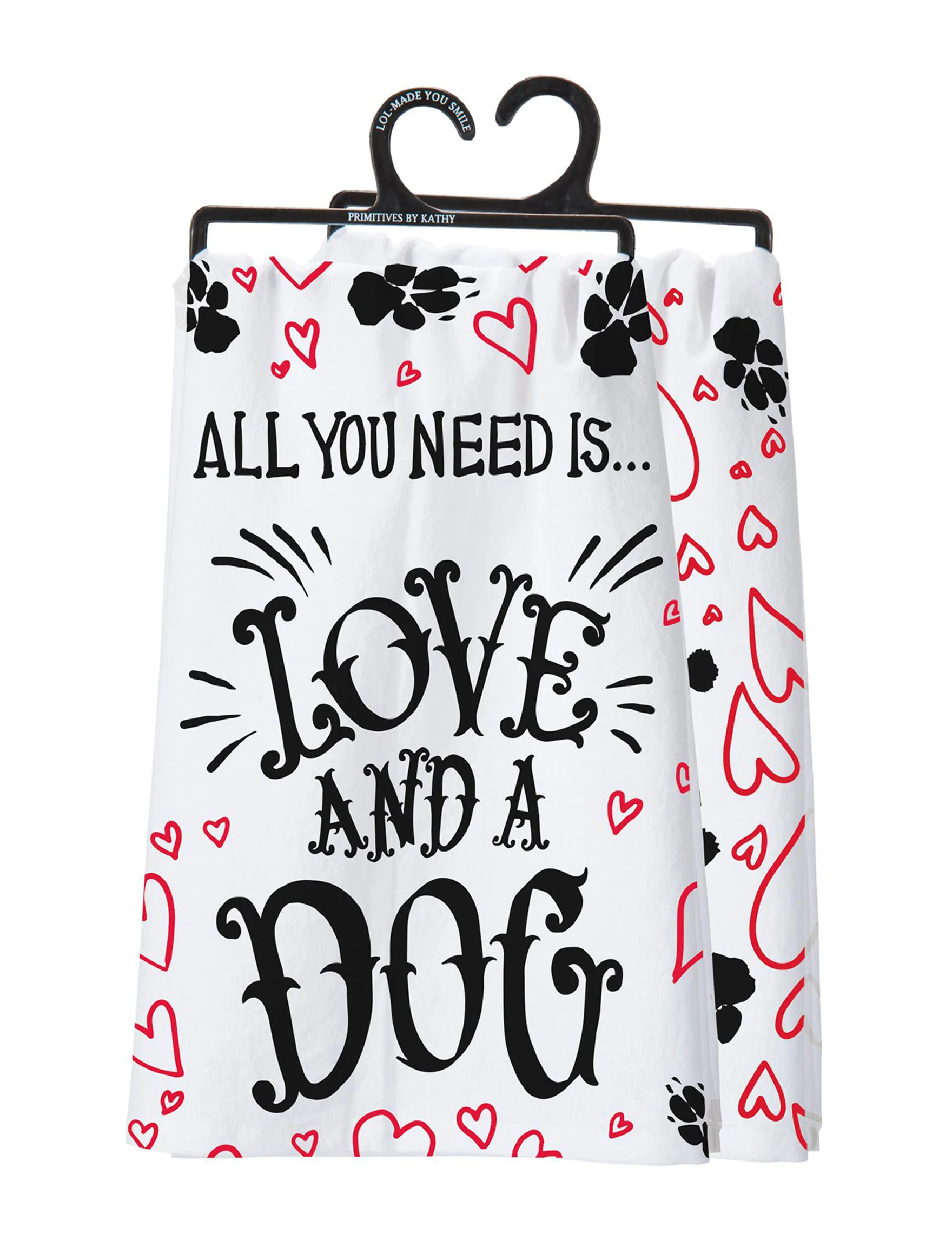 PRIMITIVES BY KATHY | Love and a Dog Dish Towel