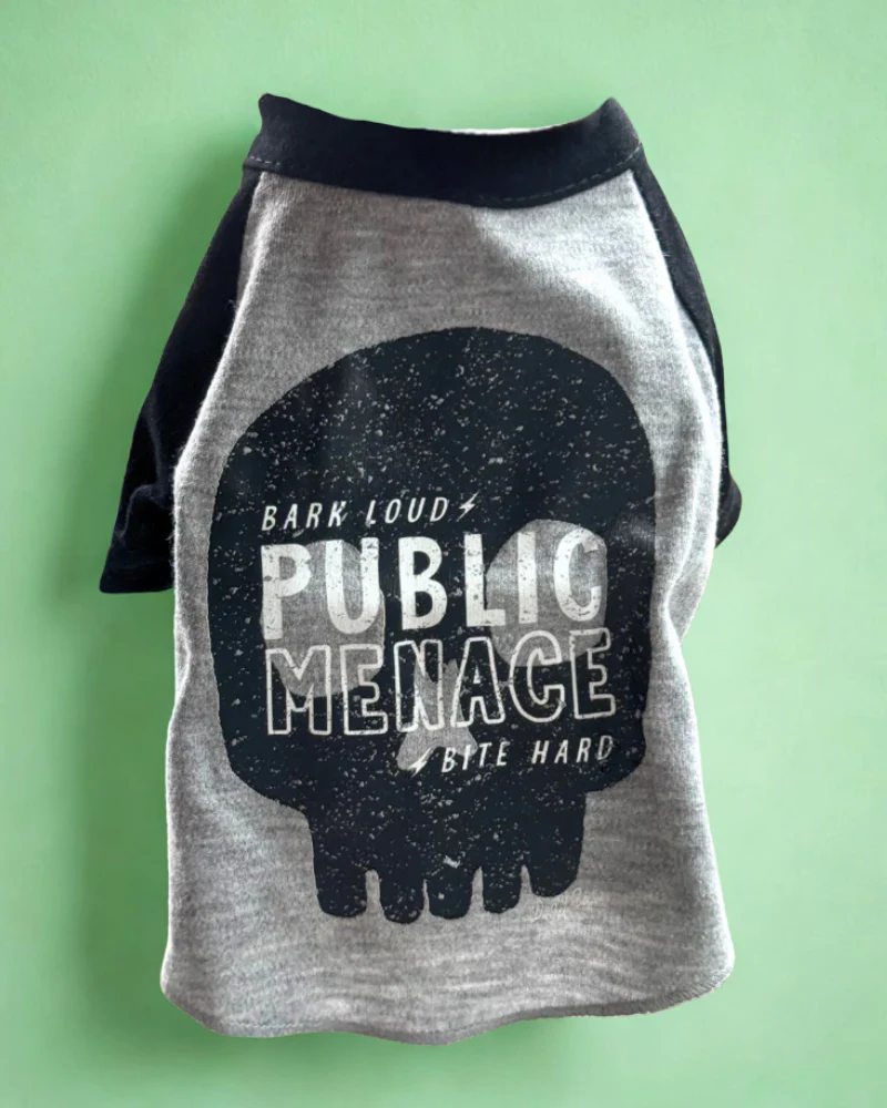 *Public Menace* Graphic Dog T-Shirt (FINAL SALE) - Image 5