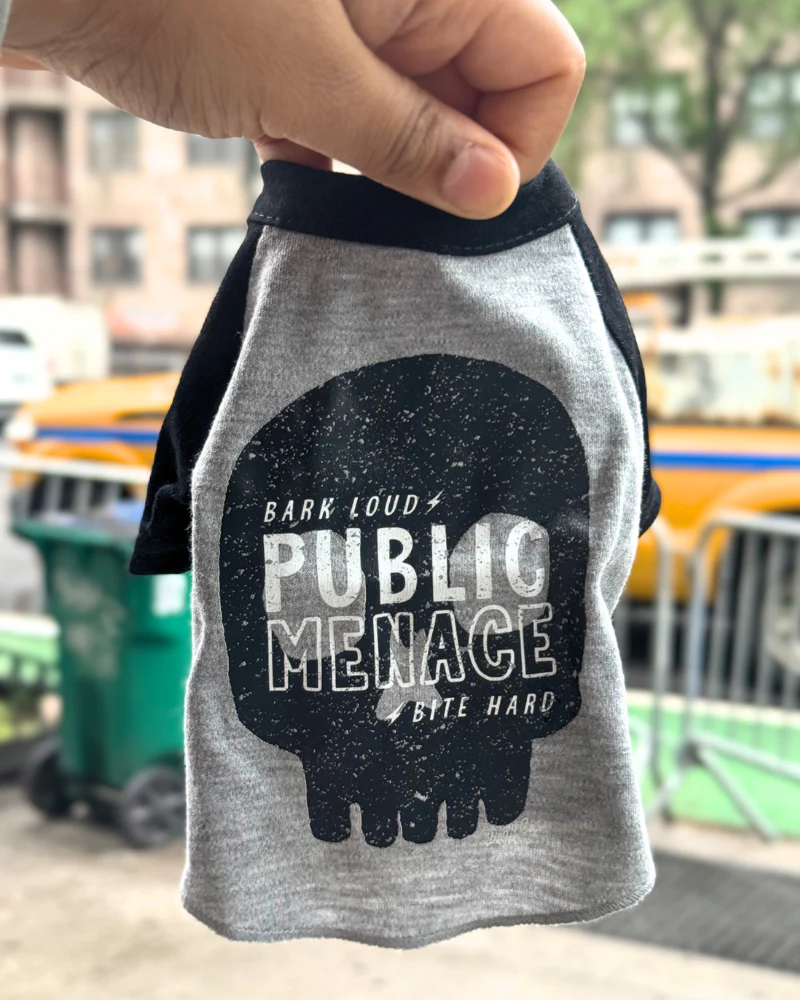 *Public Menace* Graphic Dog T-Shirt (FINAL SALE) - Image 6