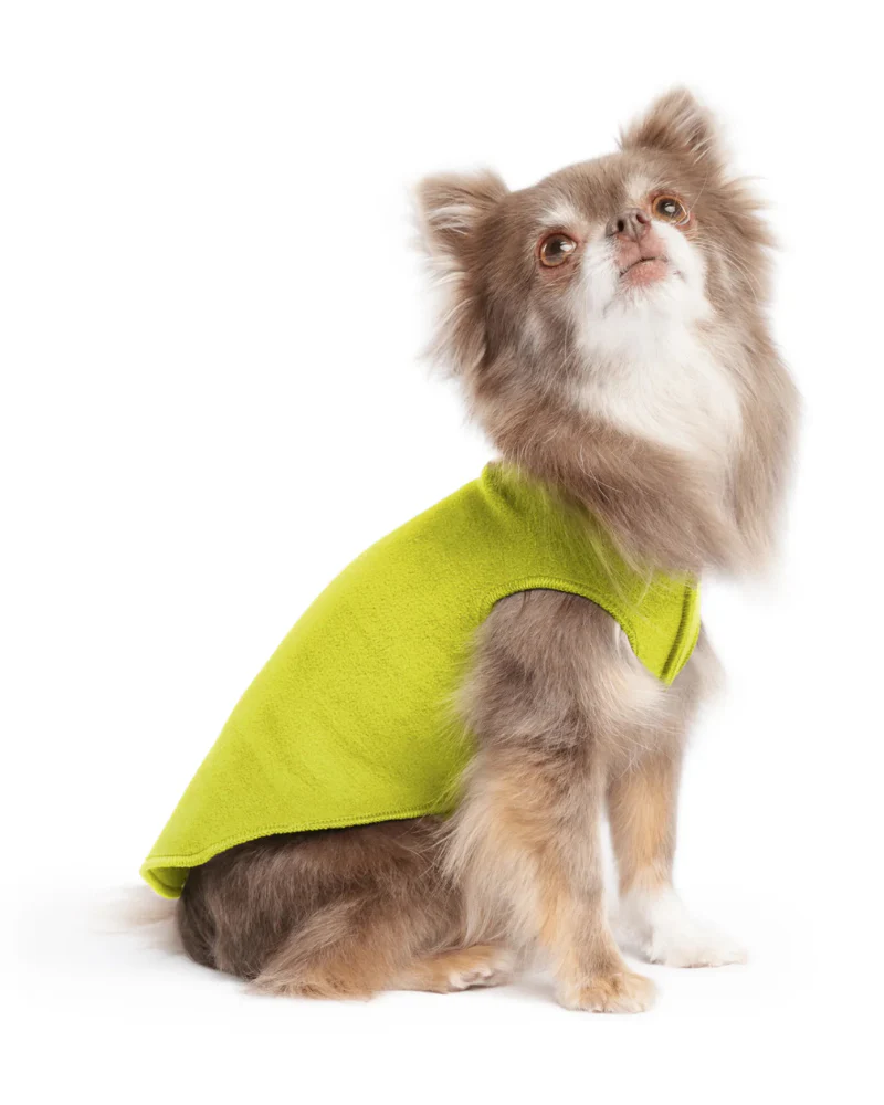 Pullover Stretch Dog Fleece in Avocado - Image 3
