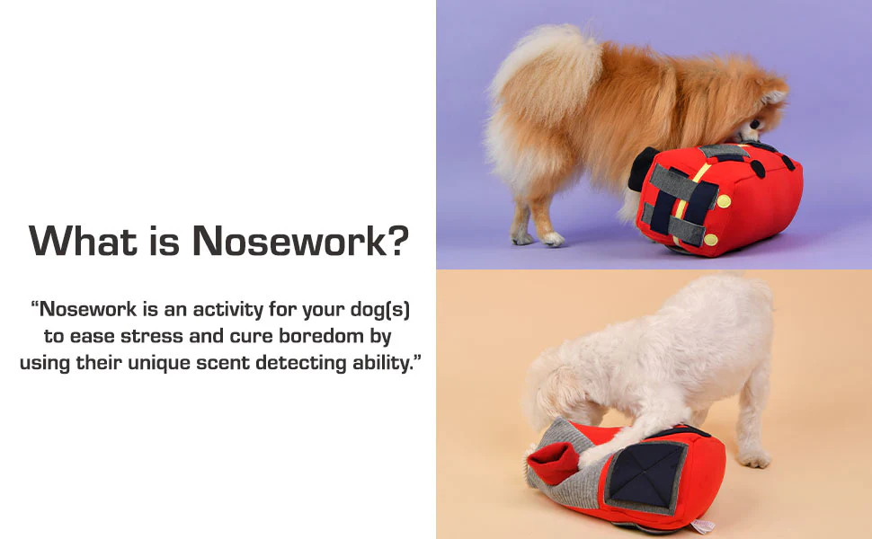 High Rise Interactive Nosework Dog Toy in Grey - Image 6