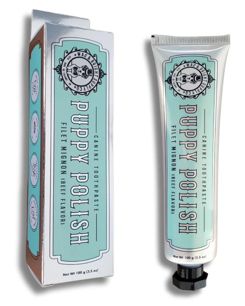 Puppy Polish Dog Toothpaste in Filet Mignon Flavor (Beef) - Image 3