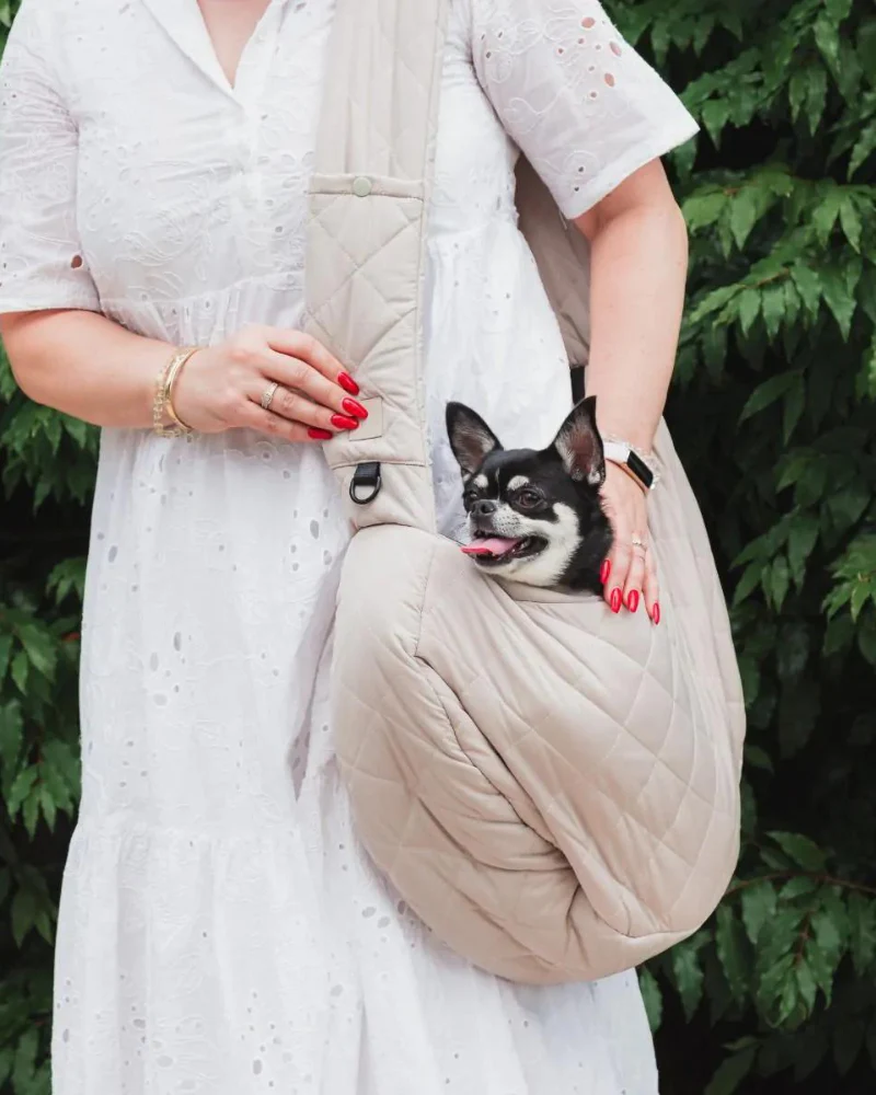 Quilted Crossbody Dog Sling