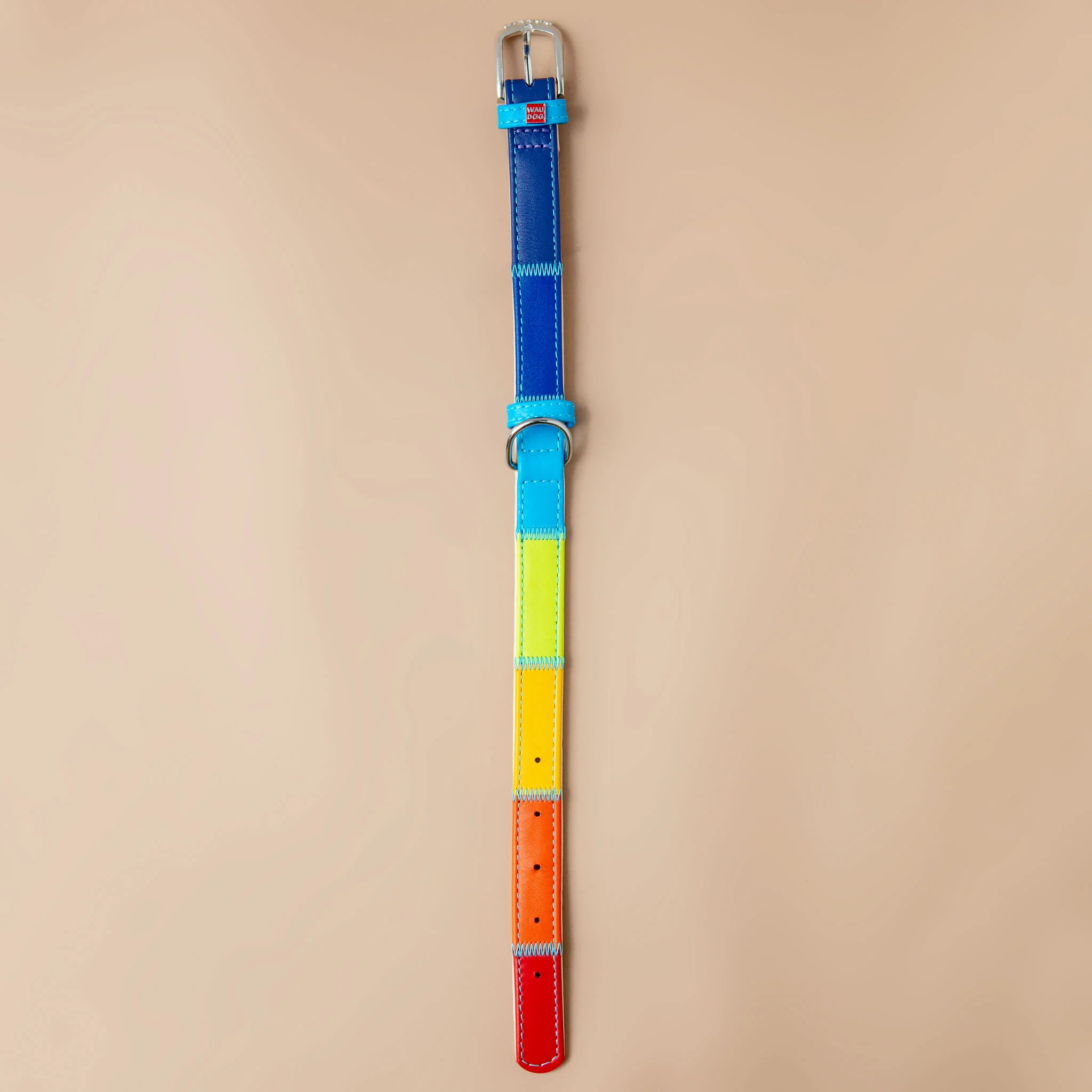 Rainbow Leather Dog Collar << FINAL SALE >> - Image 2