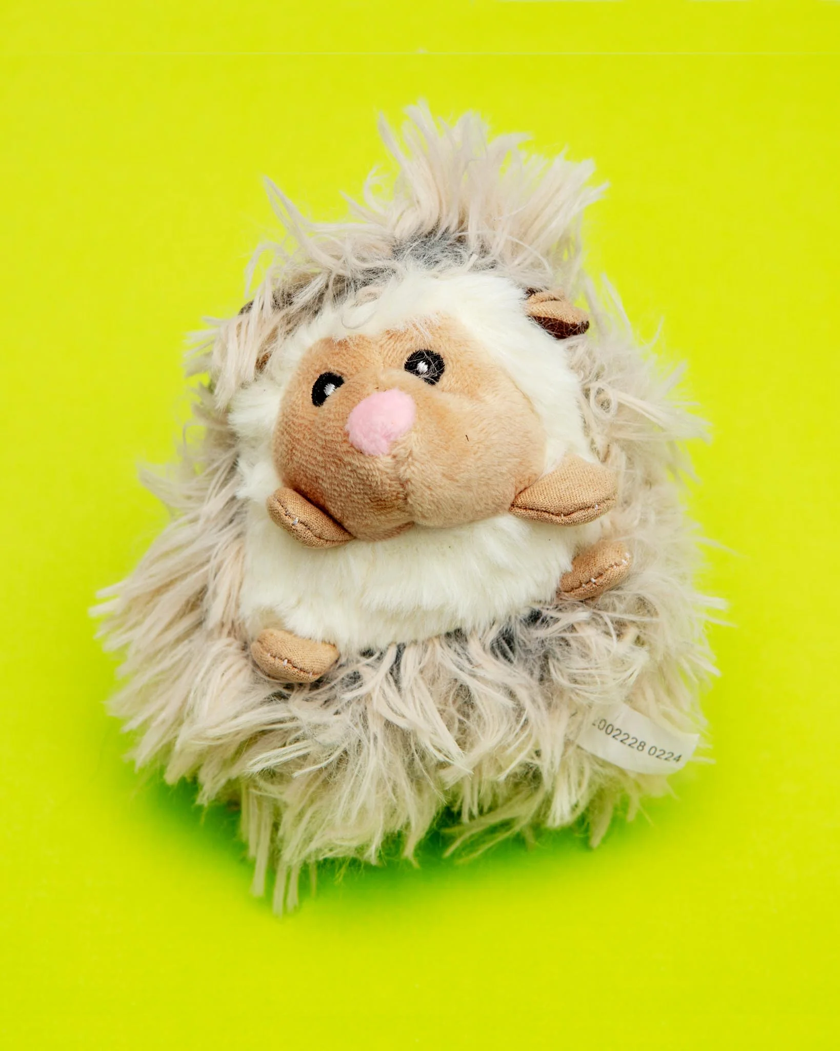 Real Feel Fluffy Hedgehog Squeaky Plush Dog Toy