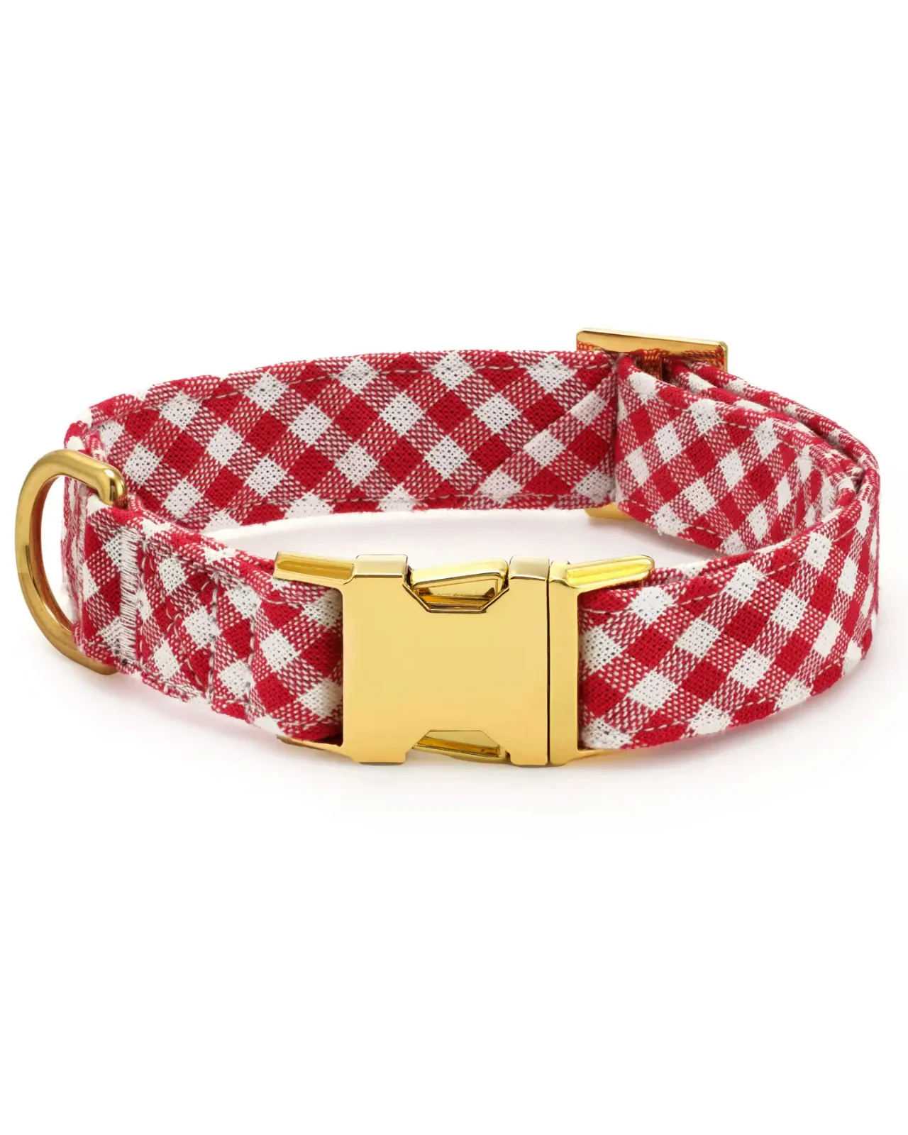 Red Gingham Dog Collar - Image 4