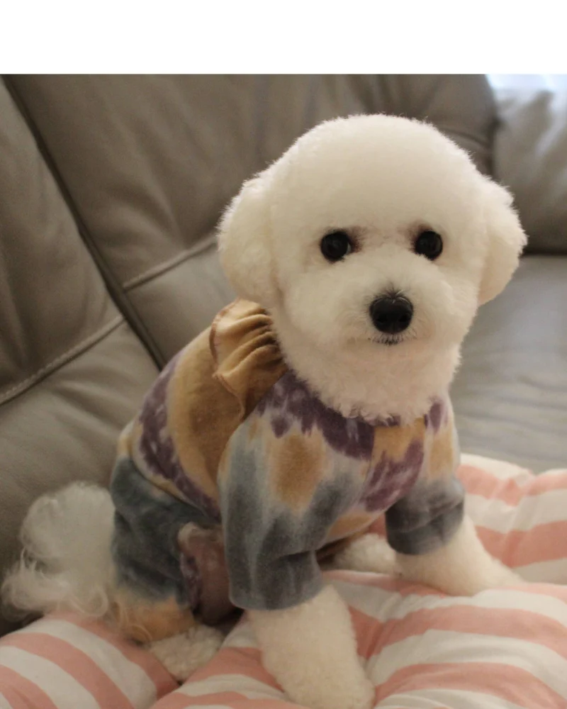 Tie-Dye Ruffle Dog Onesie (Made in the USA) << FINAL SALE >> - Image 4
