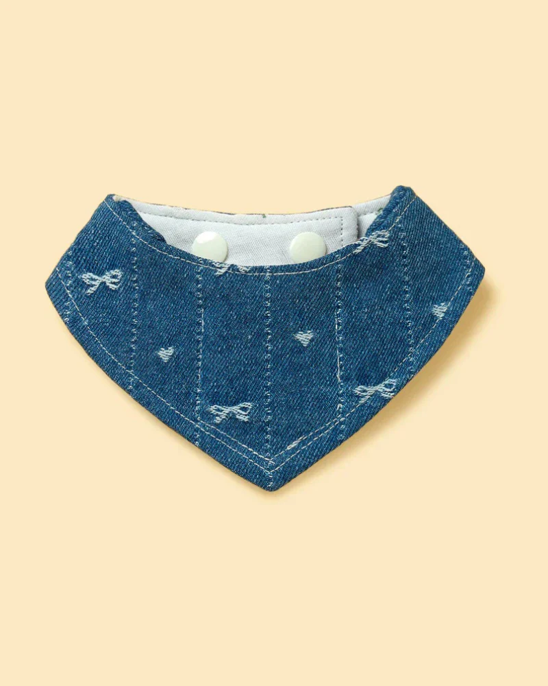 Reversible Denim Overalls Dog Bandana (FINAL SALE) - Image 4