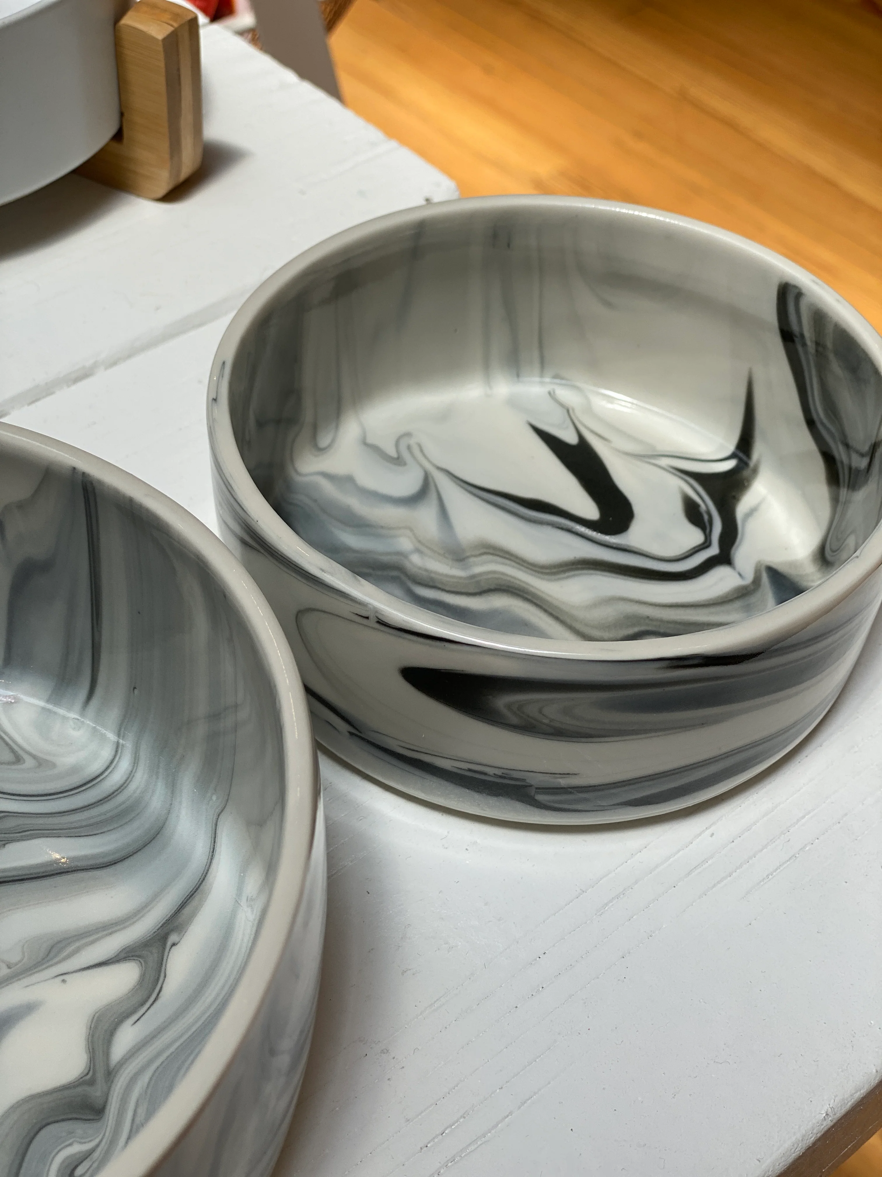 Handmade Ceramic Stormy Dog Bowl (Made in the USA) - Image 8