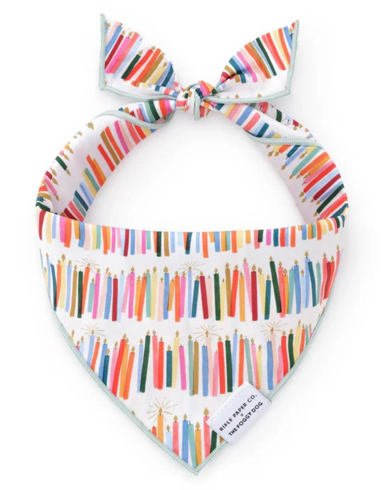 Rifle Paper Co. X TFD Birthday Candles Dog Bandana - Image 2