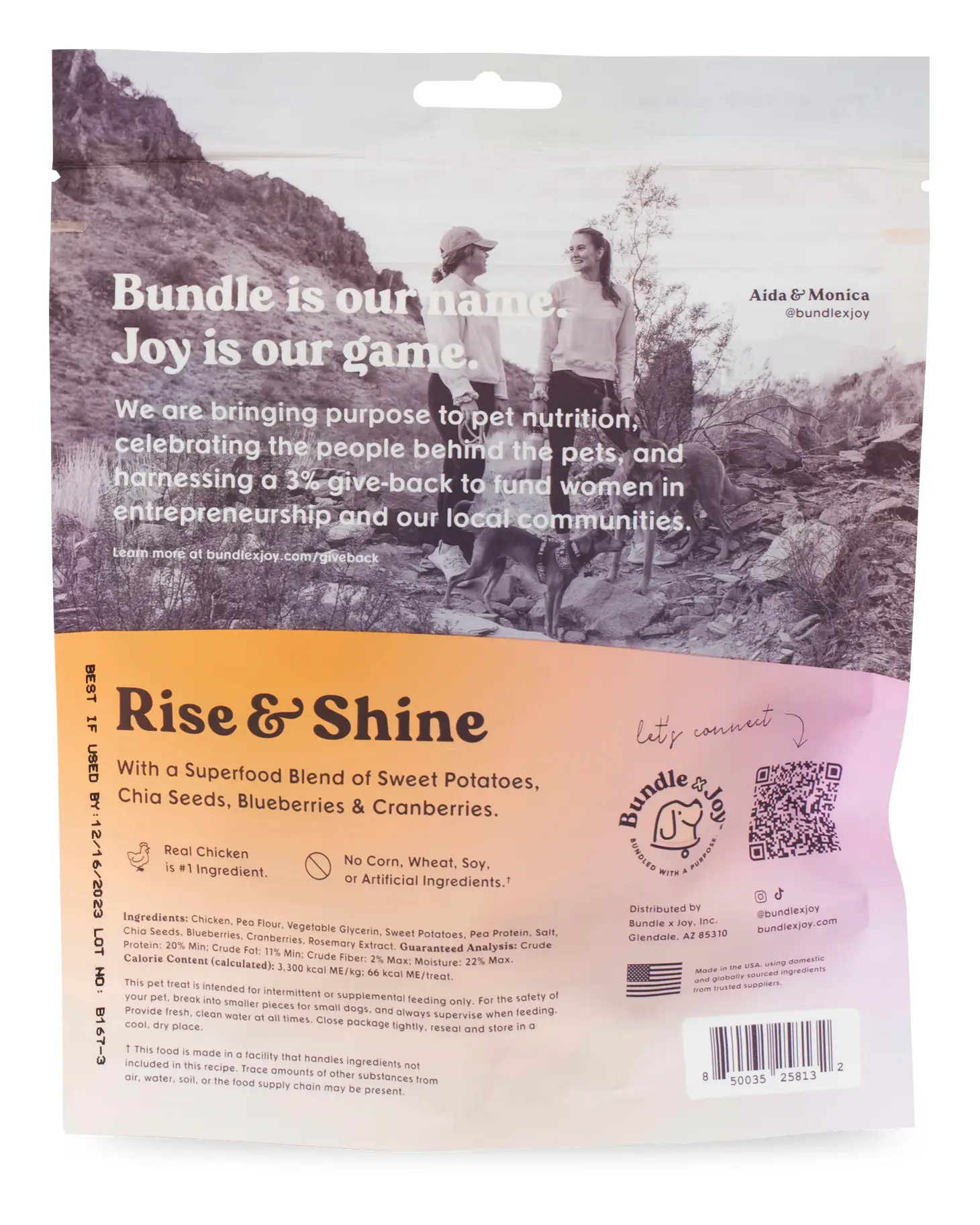 Rise & Shine Chicken Superfood Jerky Dog Treats (Made in the USA) - Image 5