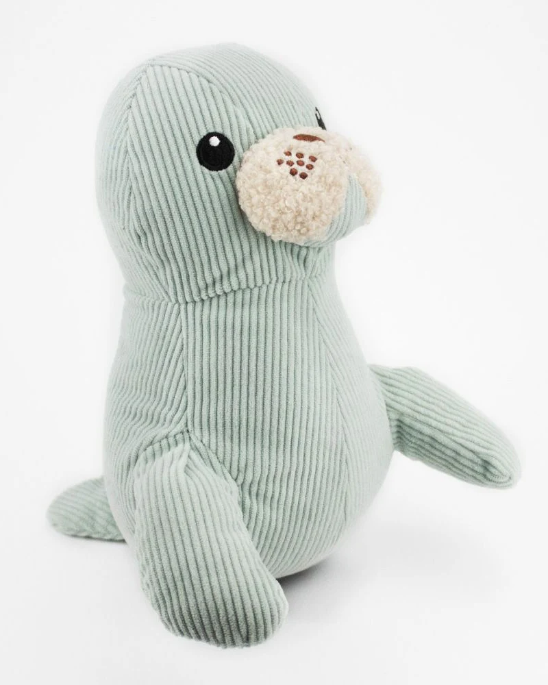 Sally the Seal Dog Toy w/ Grunter & Crinkle (9") - Image 2