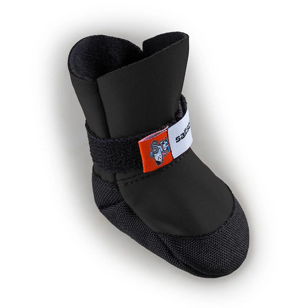 SaltSox Fleece-Lined Dog Booties in Blizzard Black (Made in the USA) - Image 6