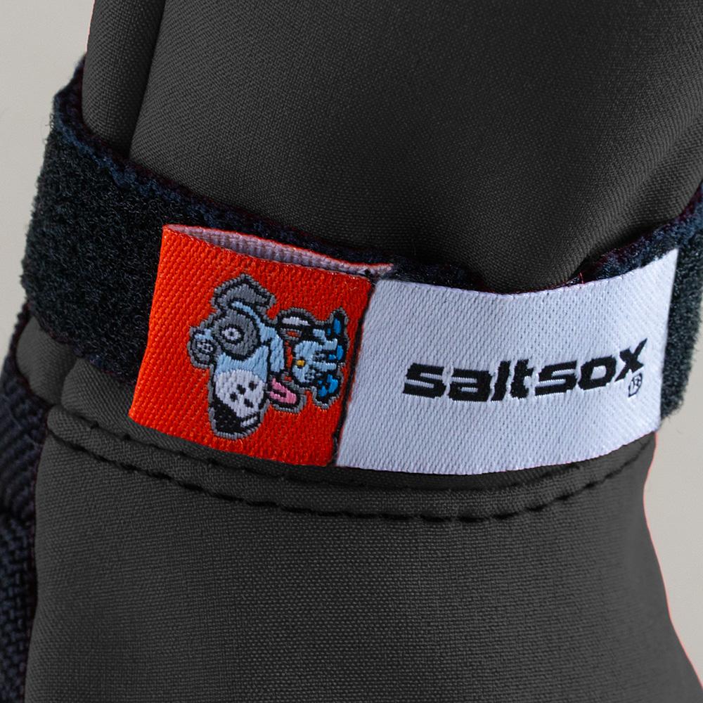 SaltSox Fleece-Lined Dog Booties in Blizzard Black (Made in the USA) - Image 9