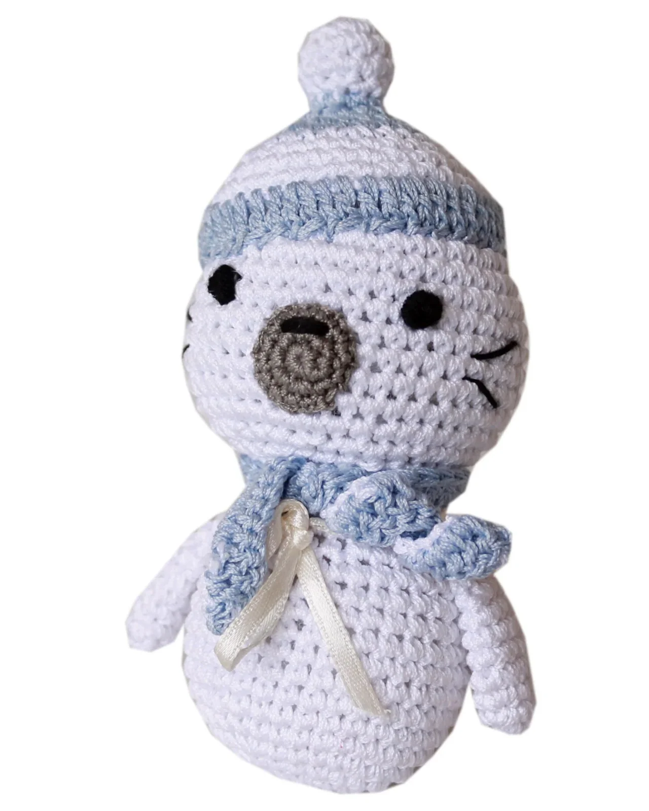 Sammy The Seal Organic Cotton Knit Dog Toy - Image 4