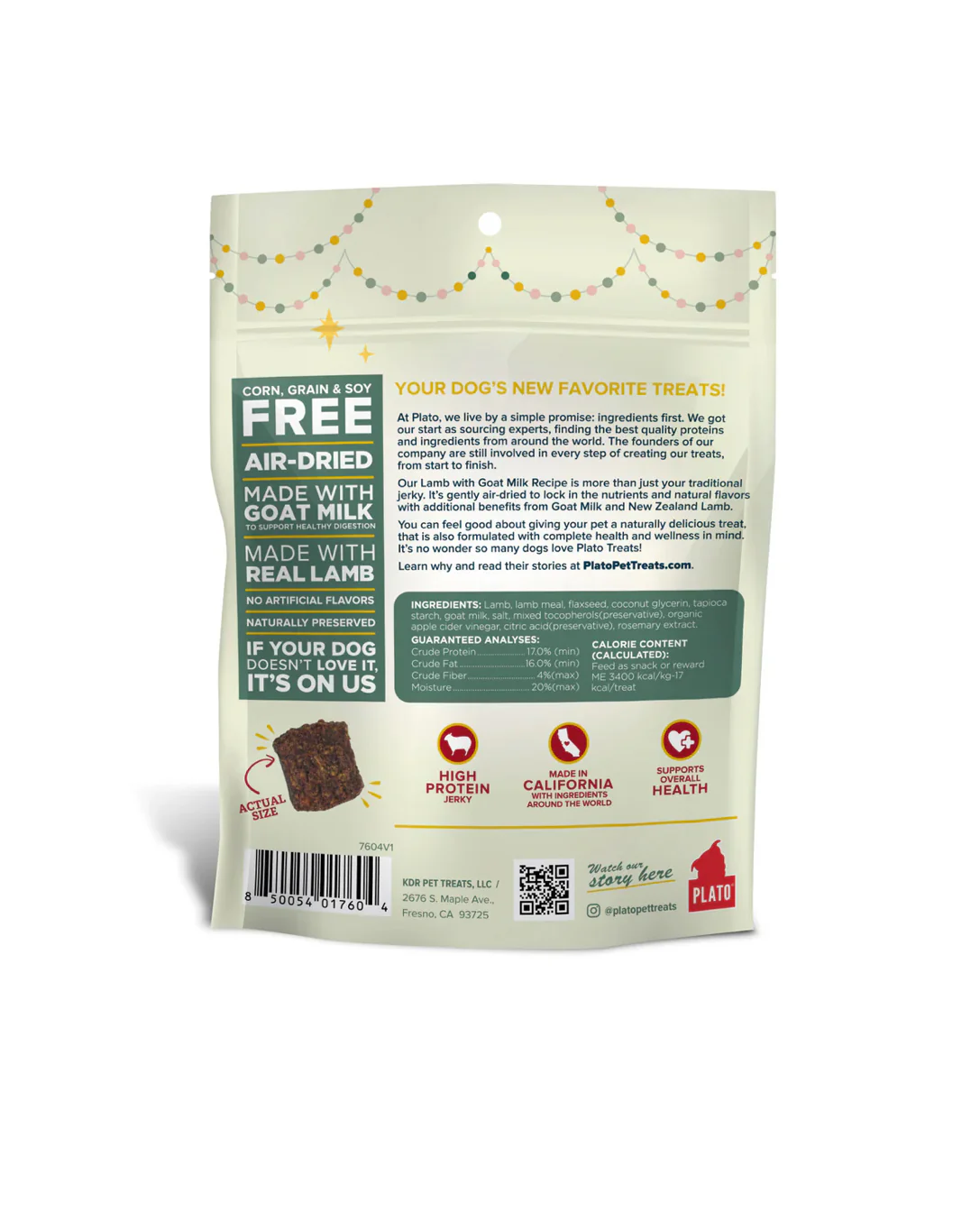 Santa’s Cookies Lamb & Goat’s Milk Dog Treats - Image 2