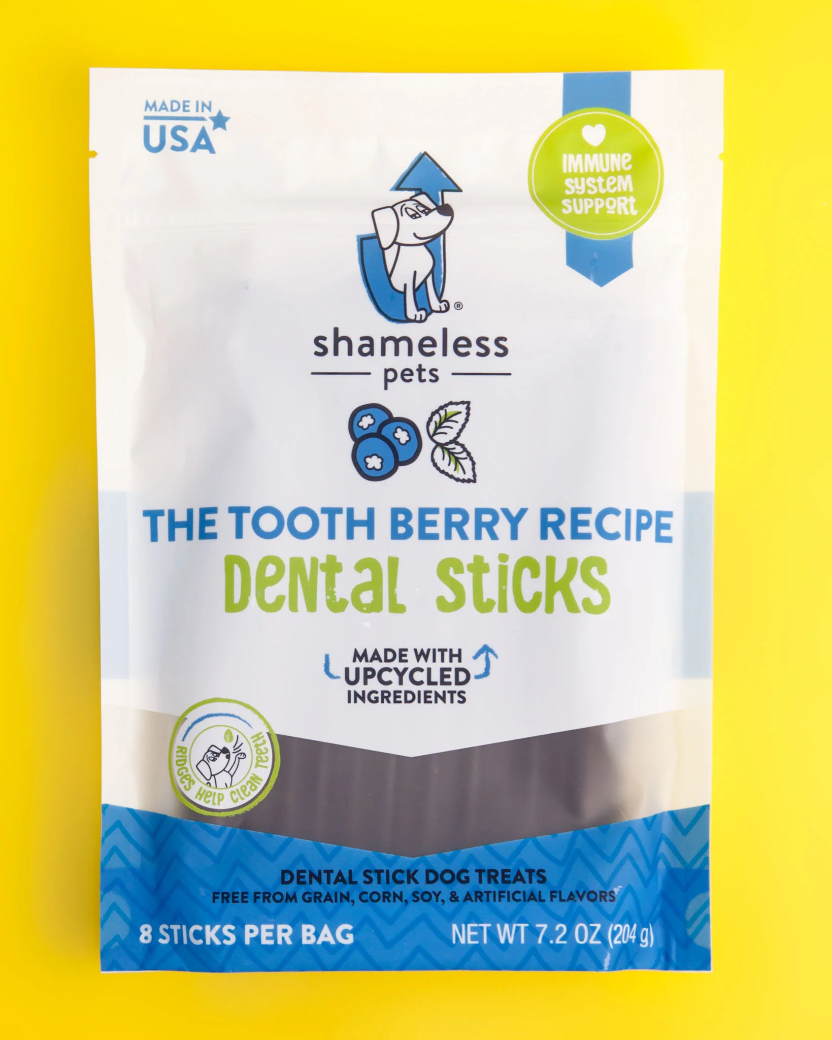 The Tooth Berry Dental Stick Upcycled Dog Treats