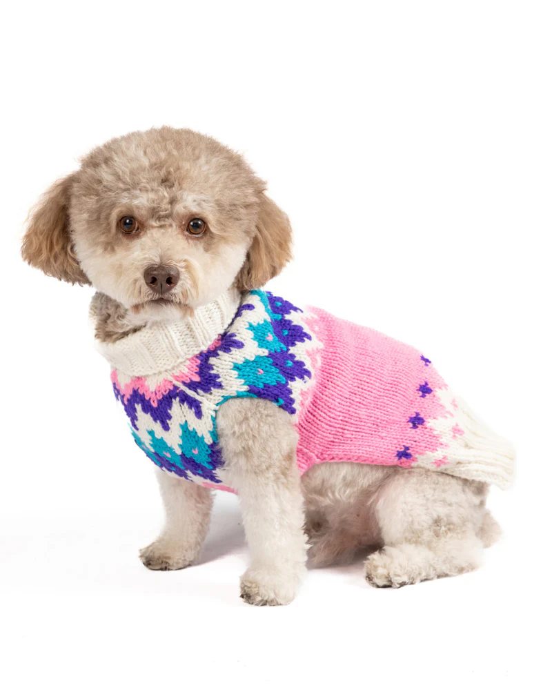 Ski Bum Dog Sweater in Pink (FINAL SALE) - Image 6
