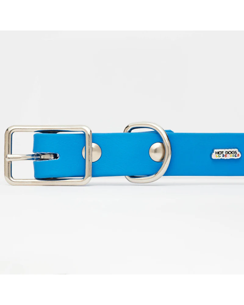 Sky Blue Clouds Dog Collar + Leash Set (Made in Canada) - Image 6