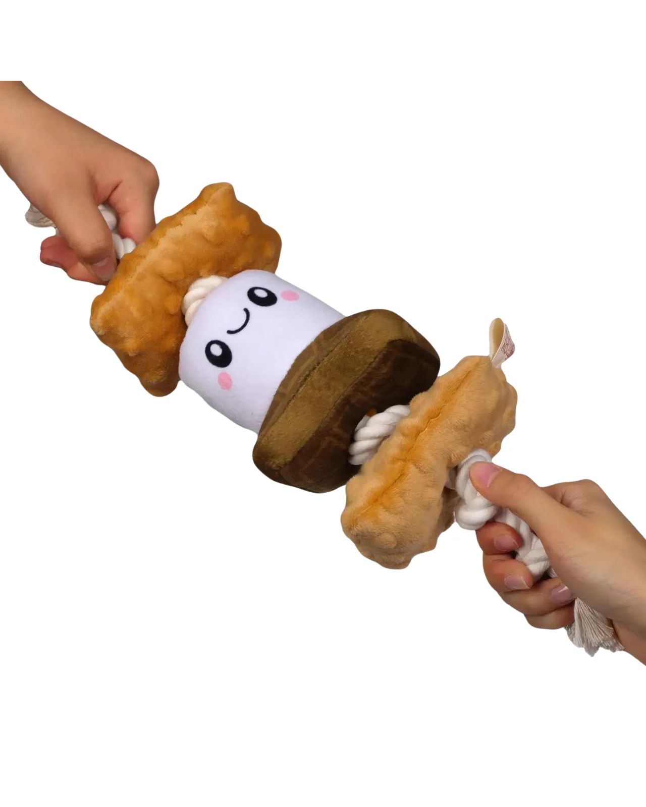 S'mores Squeaky Rope Tug Dog Toy - Image 5