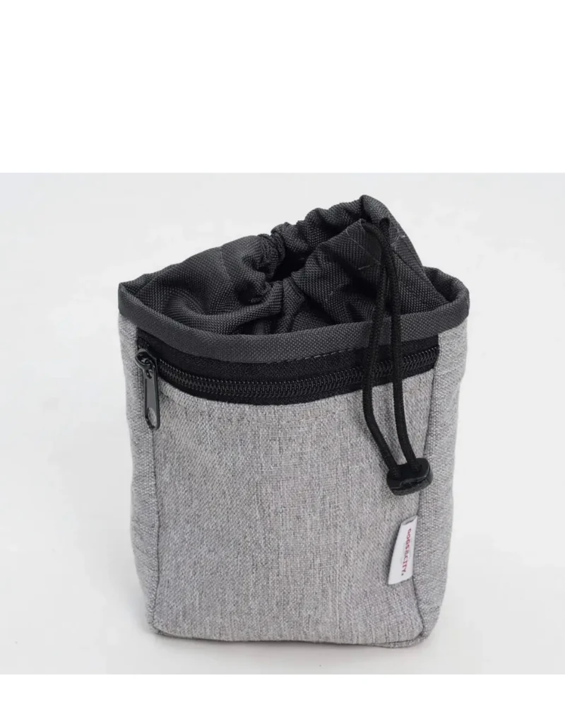 Drawstring Snack Bag in Grey or Tan<br>(FINAL SALE)