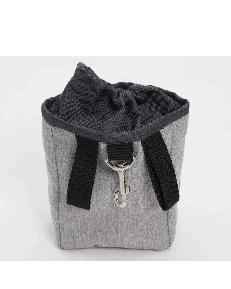 Drawstring Snack Bag in Grey or Tan<br>(FINAL SALE) - Image 5