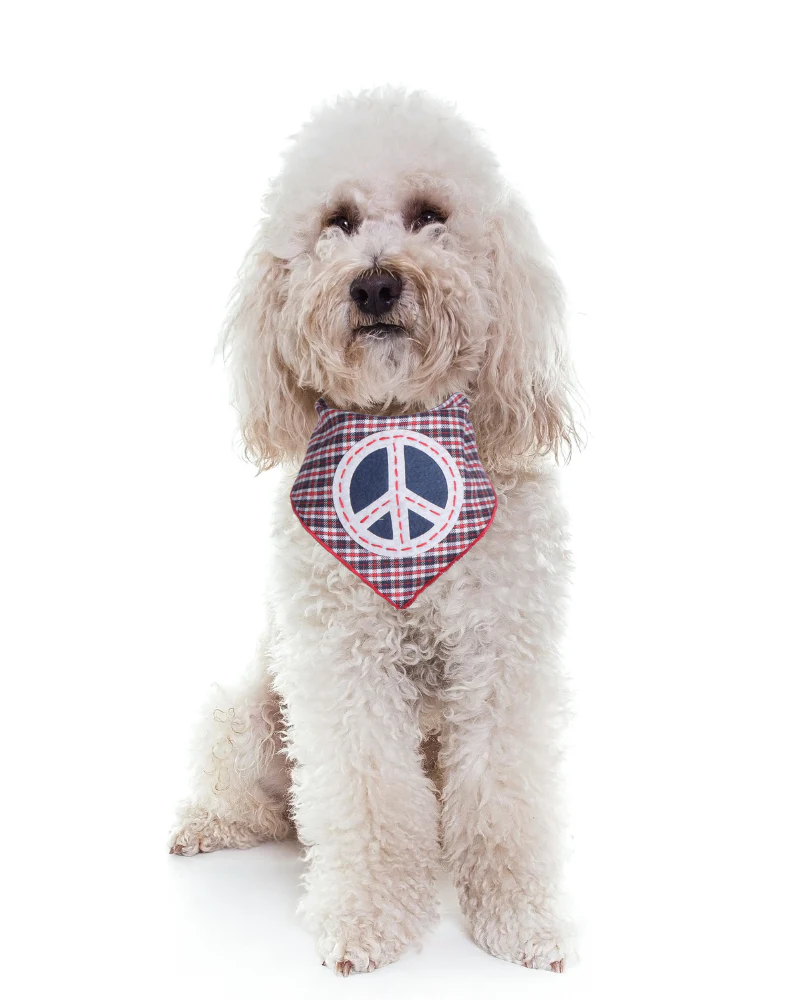 Peace Pupper Dog Bandana (SIDEWALK SALE) - Image 2