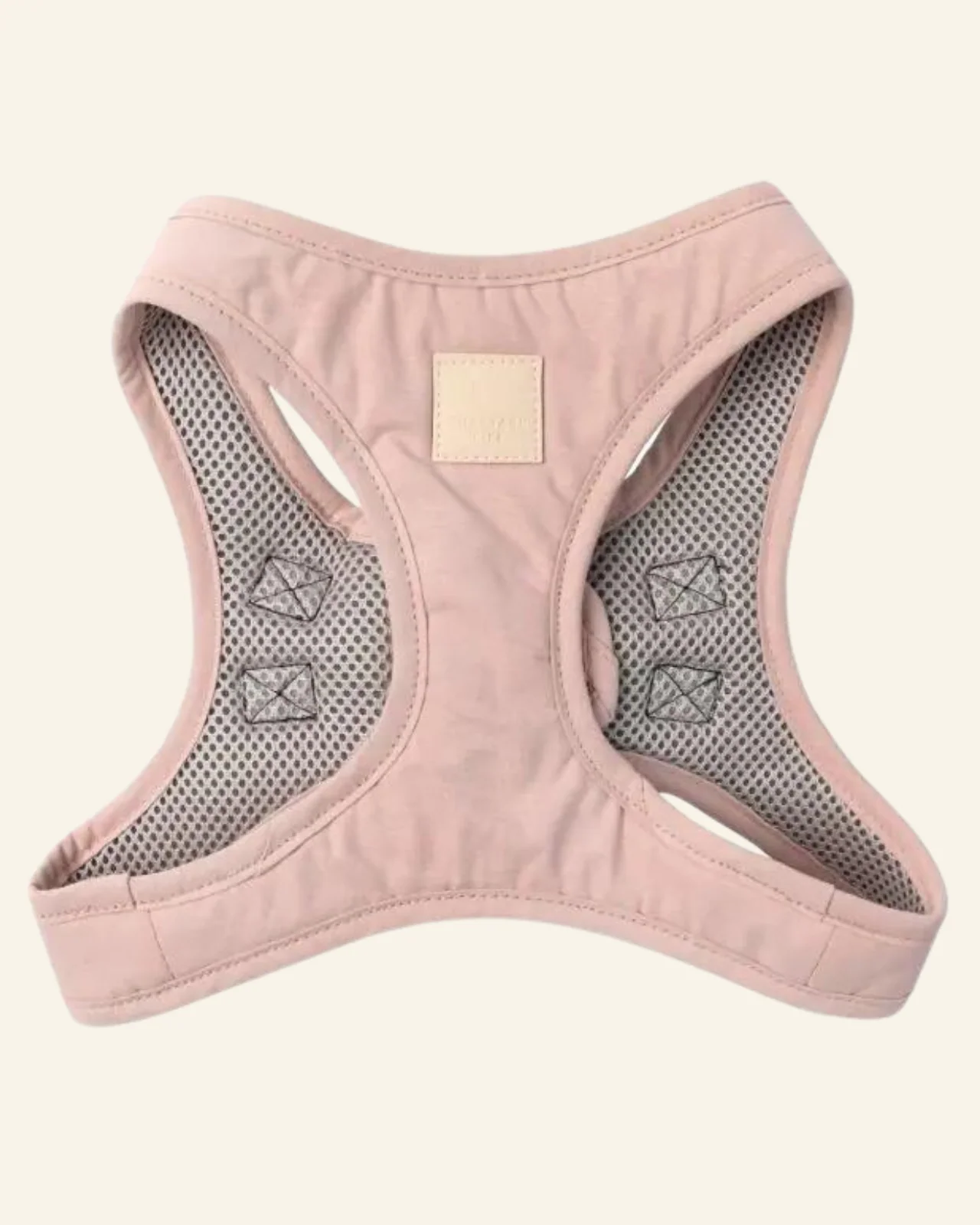 Soft Fabric Step-In Dog Harness in Blush