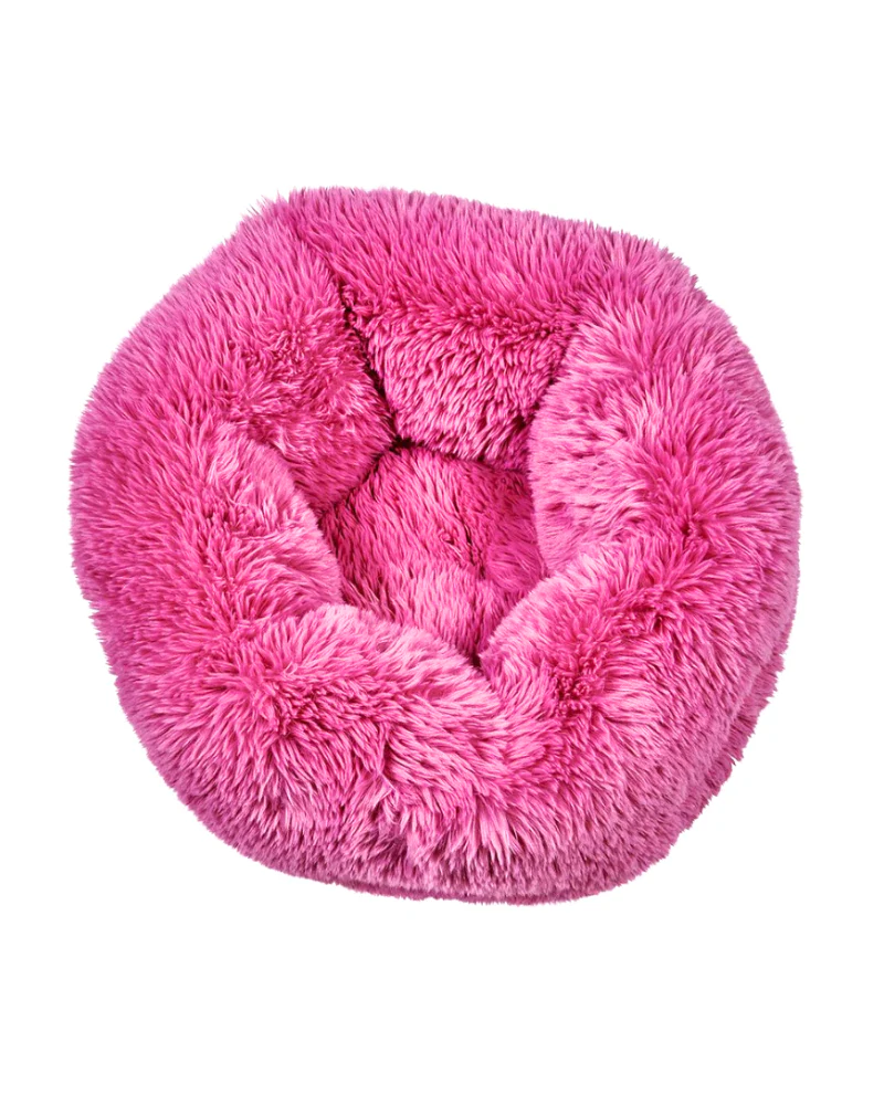 Muffy Soft Faux Fur Bed for Dogs & Cats in Cherry Blossom or BW Bengal (FINAL SALE) - Image 5