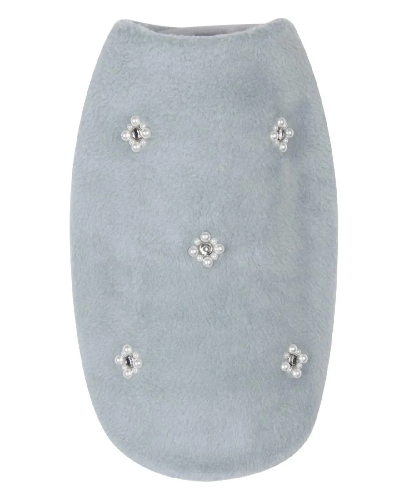 Embellished Fur Dog Vest in Soft Green (FINAL SALE) - Image 5